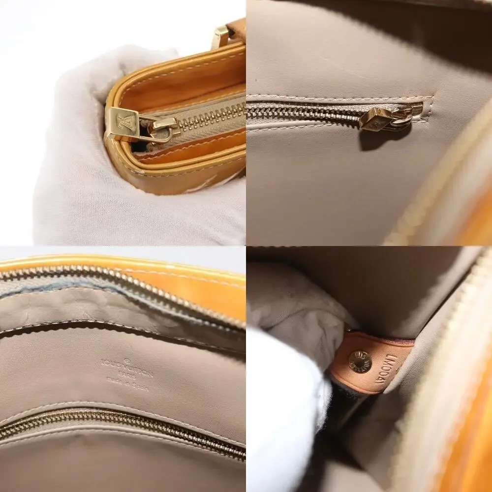 Louis Vuitton Monogram Vernis Houston Handbag Beige